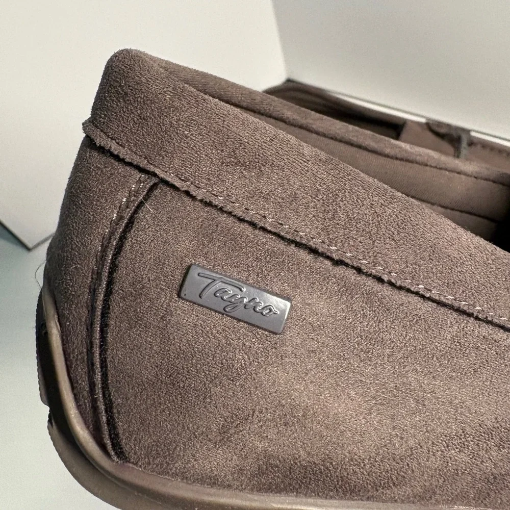 Tayno Men's Dark Grey Suede Bit‎ Loafers in Size